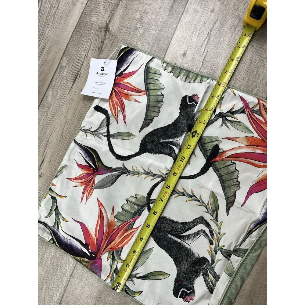 Ardmore Monkey Paradise Silk Pillow Sham (Sham Only) 16